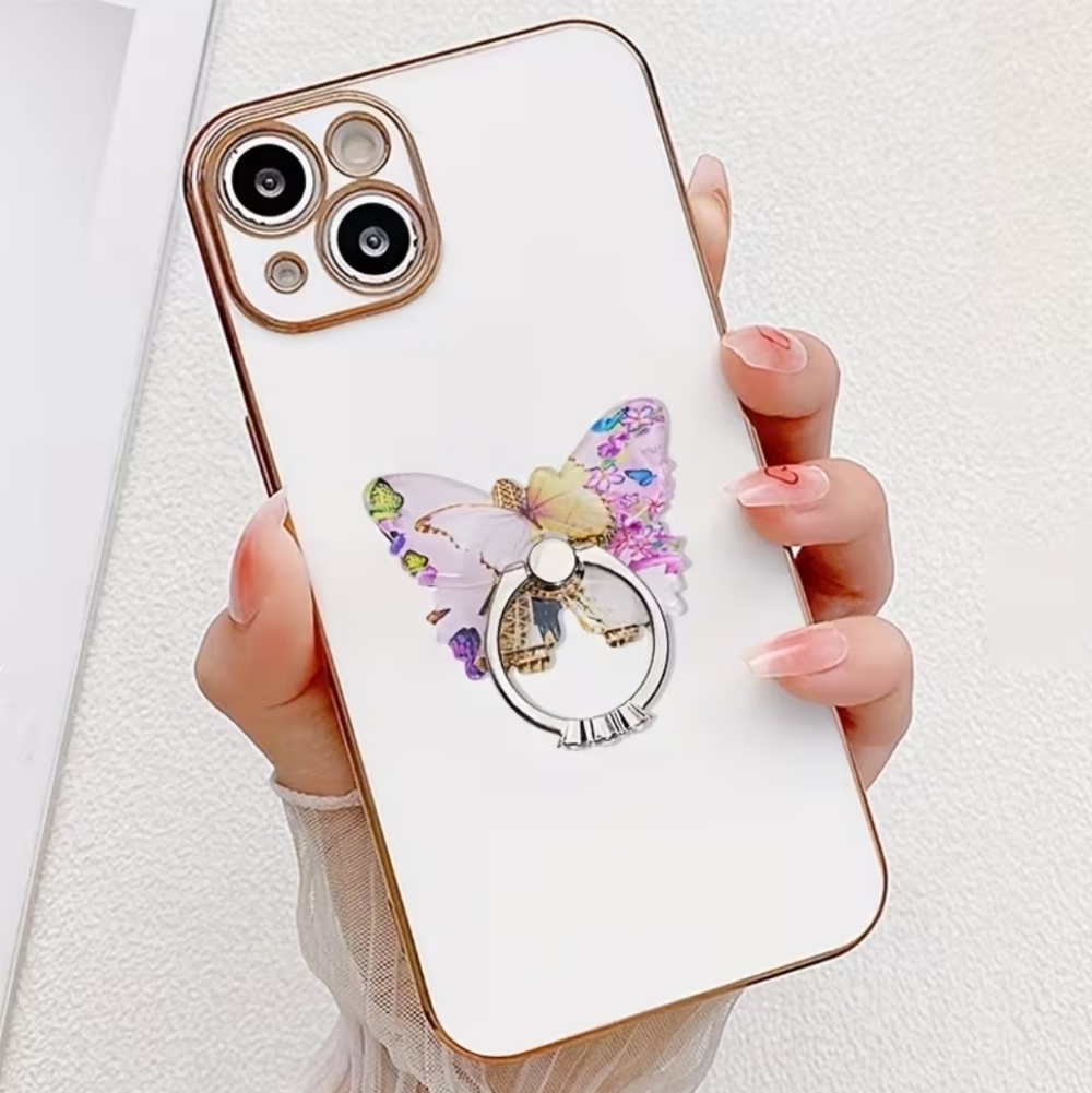 Cellphone Butterfly‎ Diamond Ring Holder Rotates 360 Degrees, Cellphone Stand